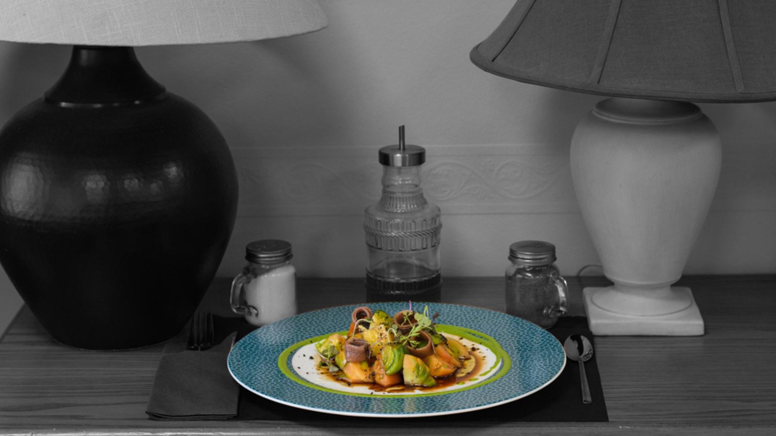 Plated fine dining dish